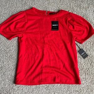 Forever 21 Red Blouse NWT